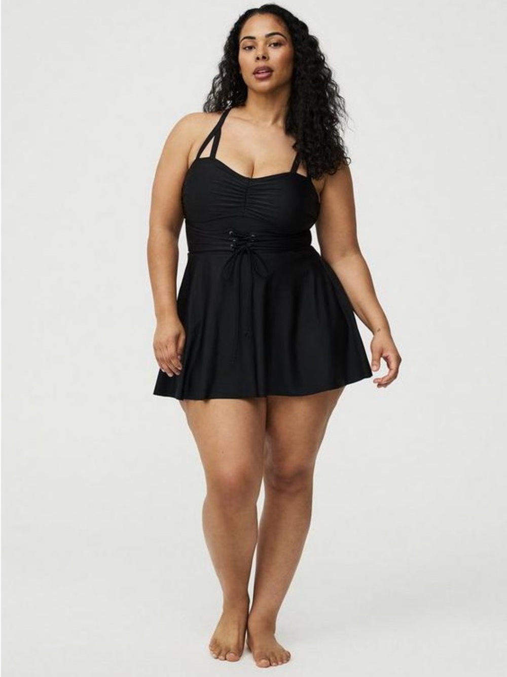 NWT 2X Torrid Wireless Corset Swimdress